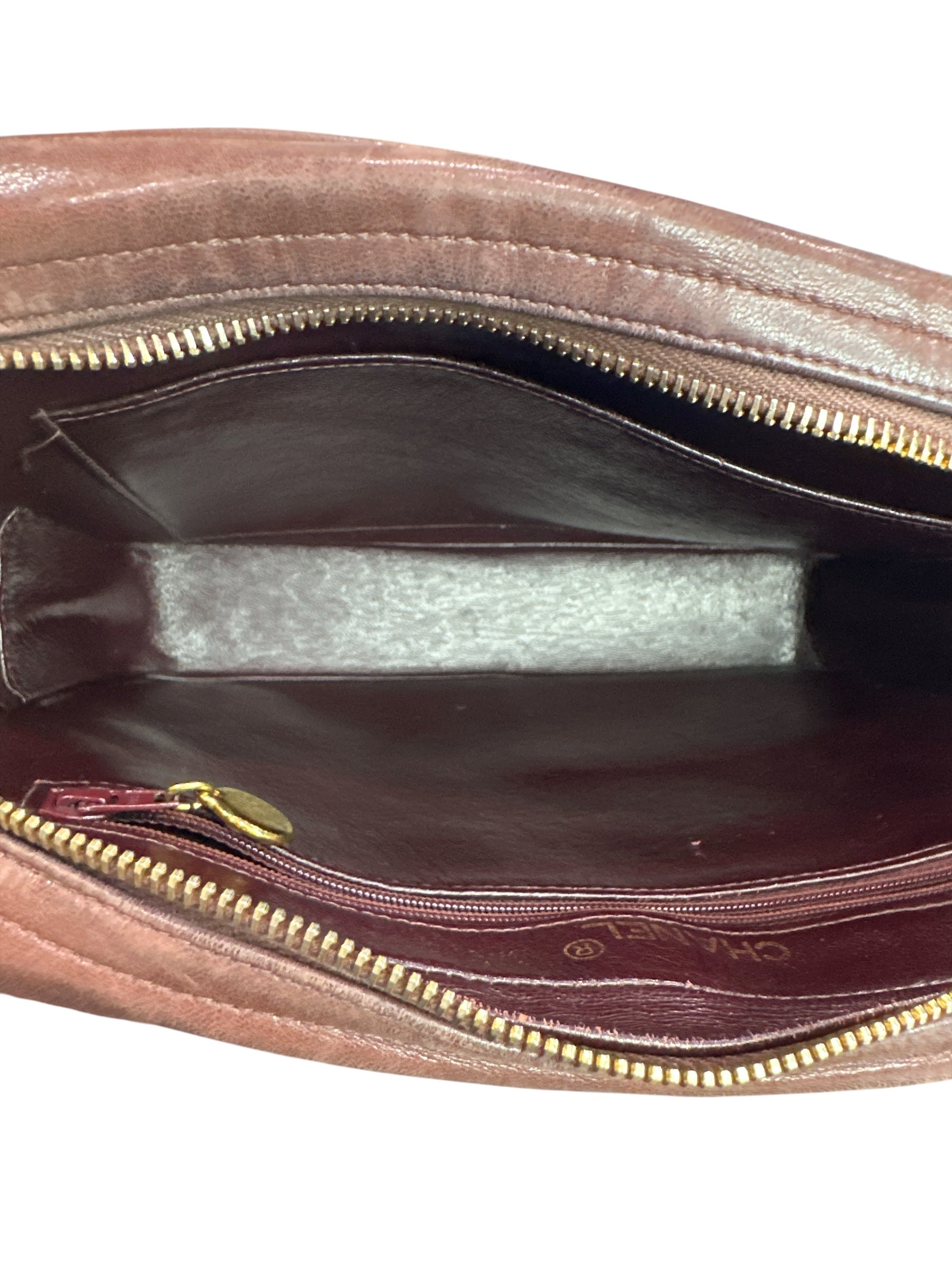 1994-1995 Chanel Matelassé Burgundy Leather Bag - Clairely Amazing