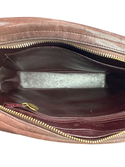 1994-1995 Chanel Matelassé Burgundy Leather Bag - Clairely Amazing