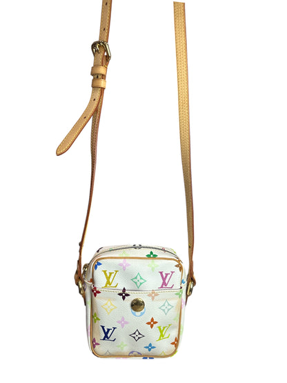 Louis Vuitton Rift Crossbody White Multicolor Takashi Murakami Limited Edition - Clairely Amazing