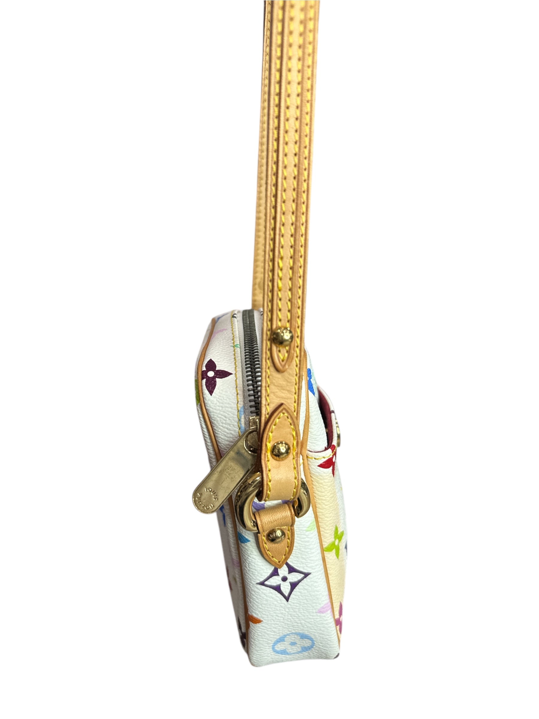 Louis Vuitton Rift Crossbody White Multicolor Takashi Murakami Limited Edition - Clairely Amazing