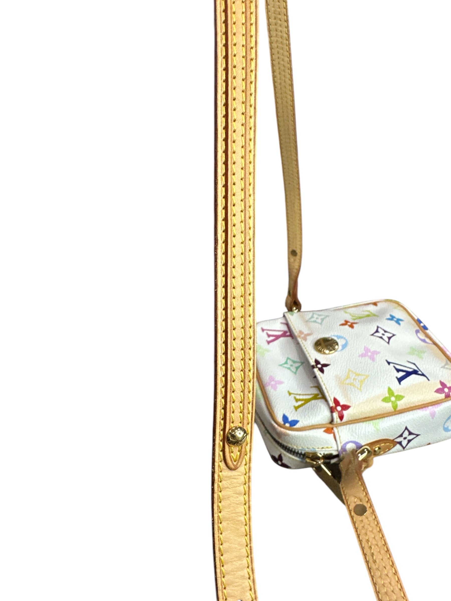 Louis Vuitton Rift Crossbody White Multicolor Takashi Murakami Limited Edition - Clairely Amazing