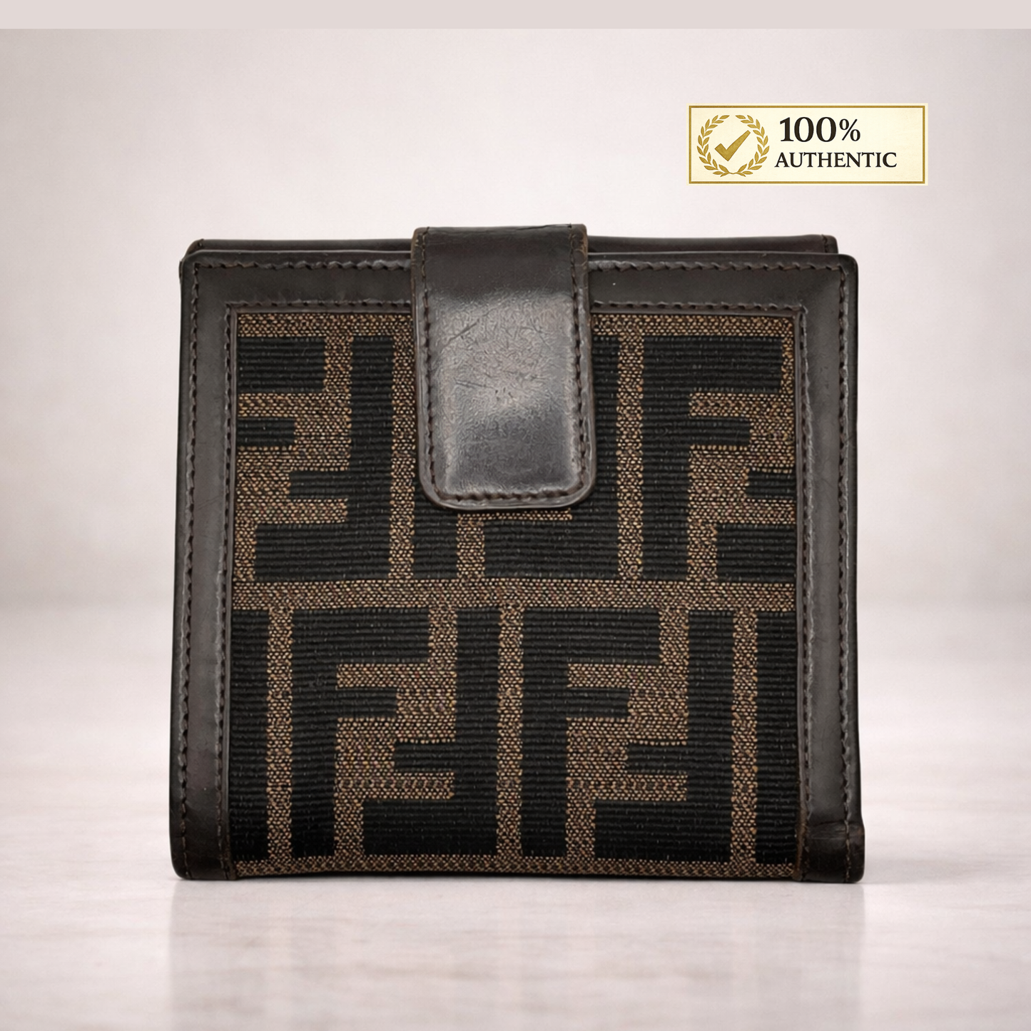 Fendi Brown Zucca Wallet