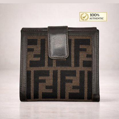 Fendi Brown Zucca Wallet