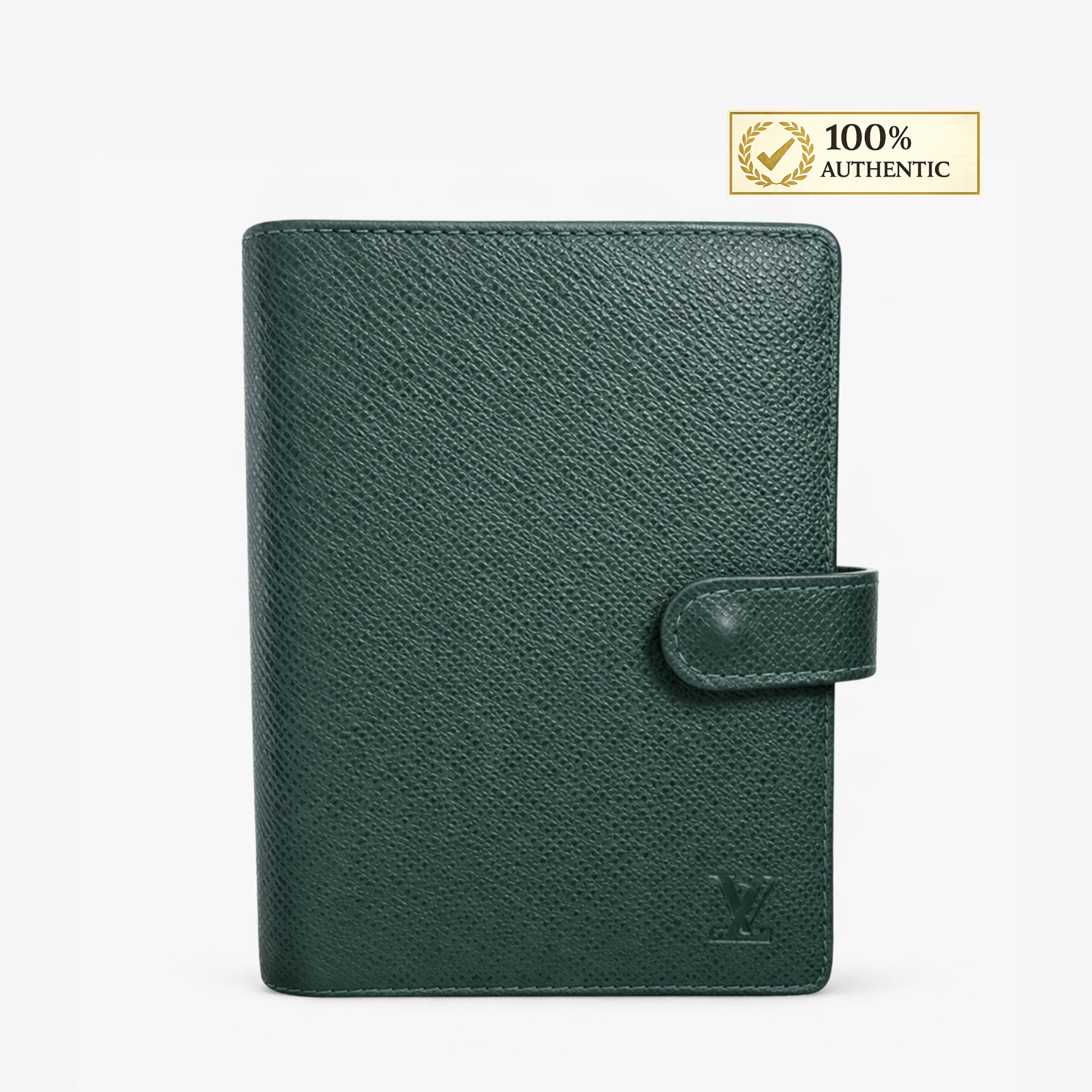 Louis Vuitton Green Tiaga Leather Agenda PM