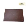Authentic Louis Vuitton Brown Leather Bifold Wallet