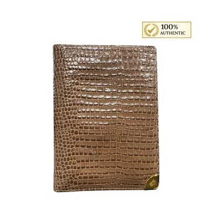 MCM Croc Embossed Wallet