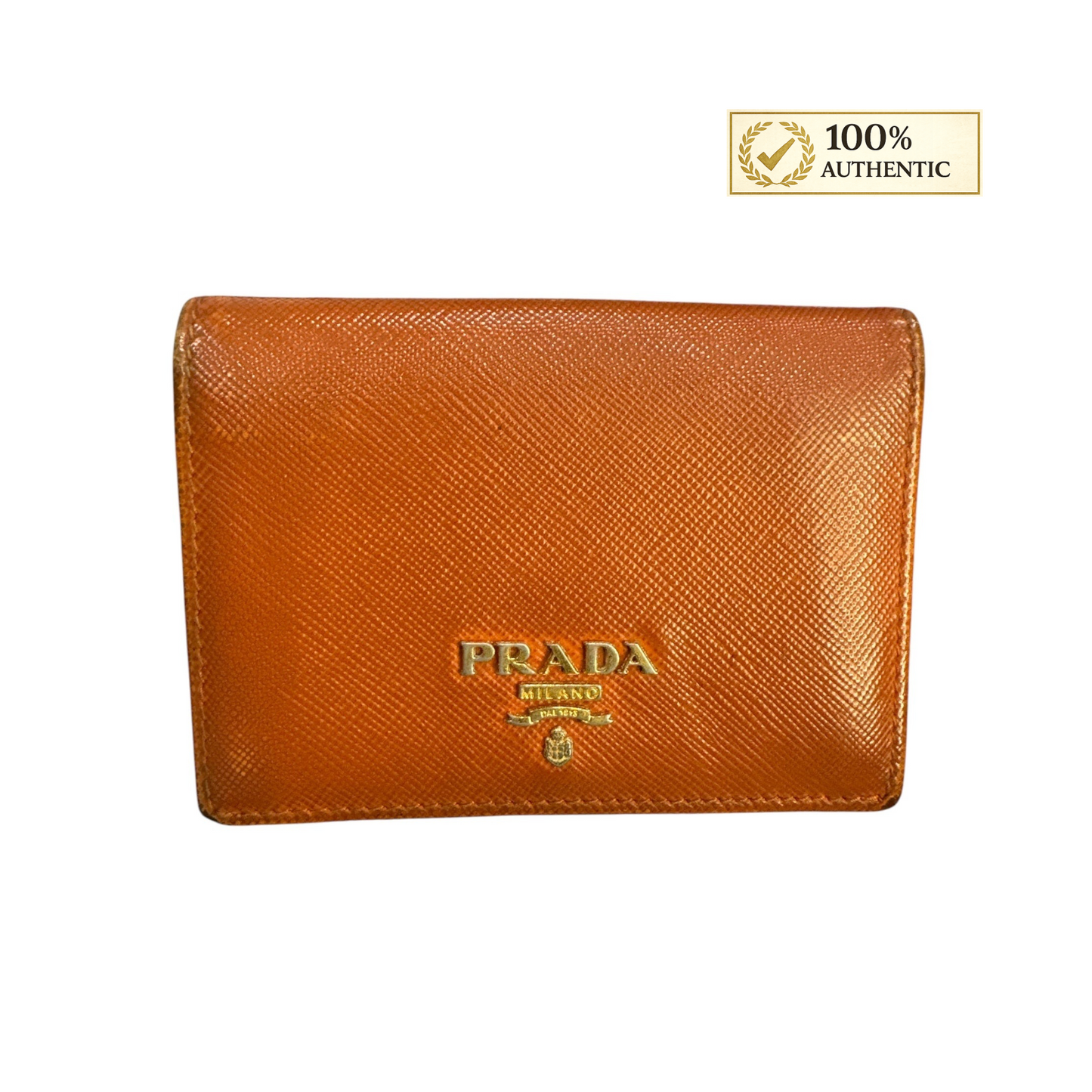 Prada Saffiano leather bifold card case