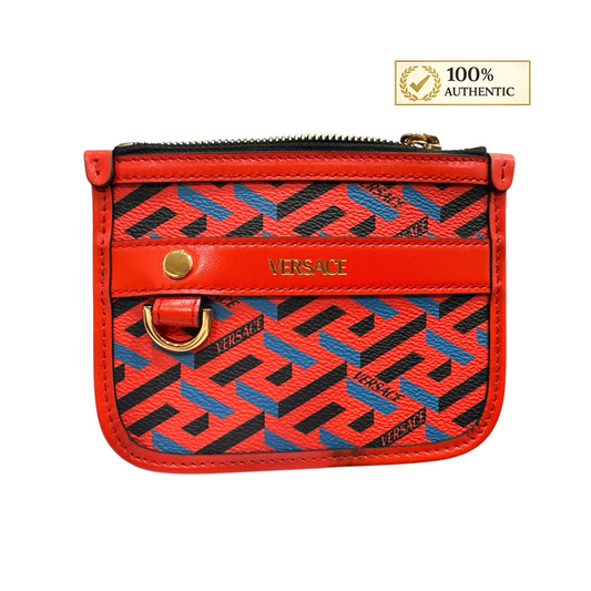 Versace Blue Red Pouch