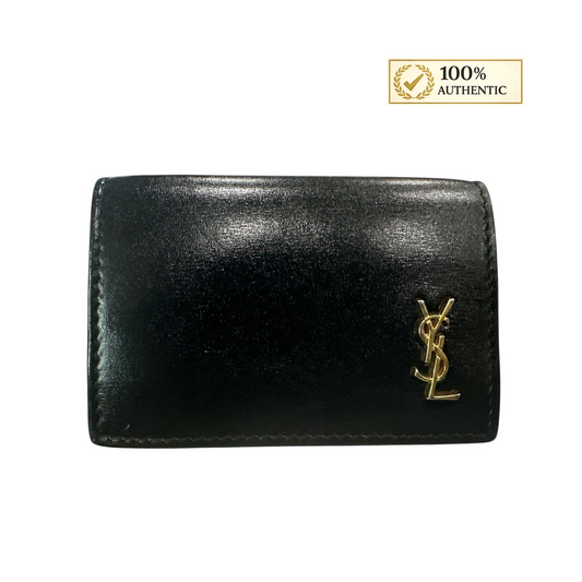 YSL trifold Black Wallet