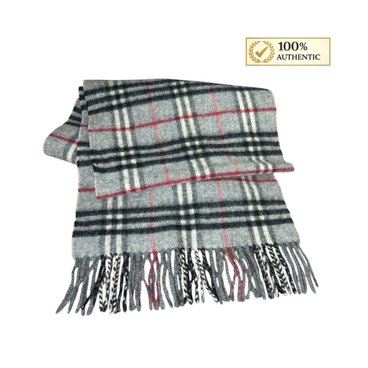Burberry Wool Scarf (Light gray)