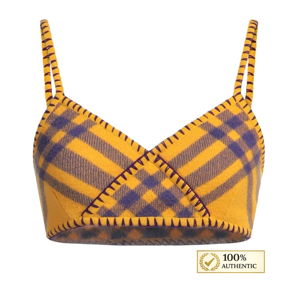 Burberry Check Wool Top