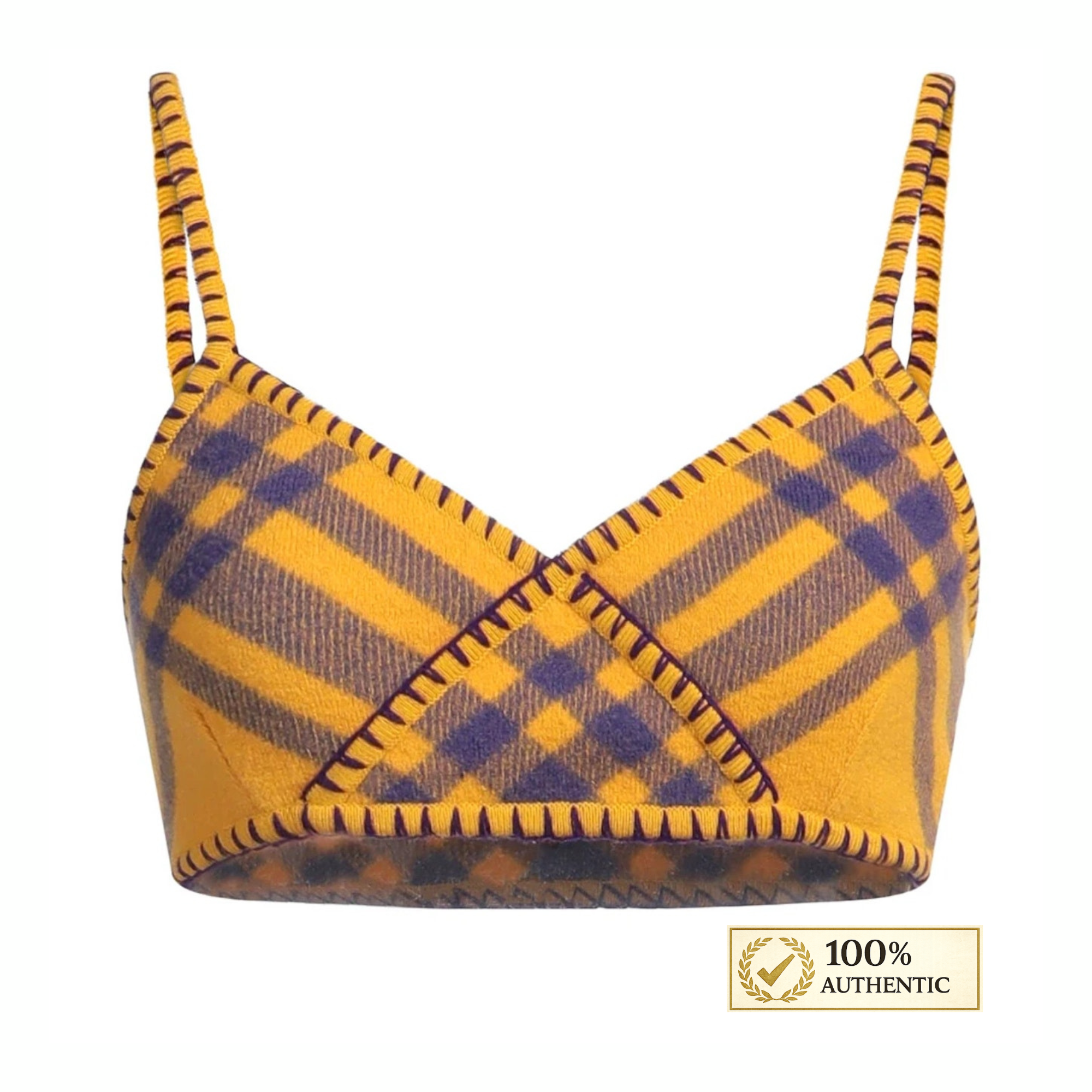 Burberry Check Wool Top