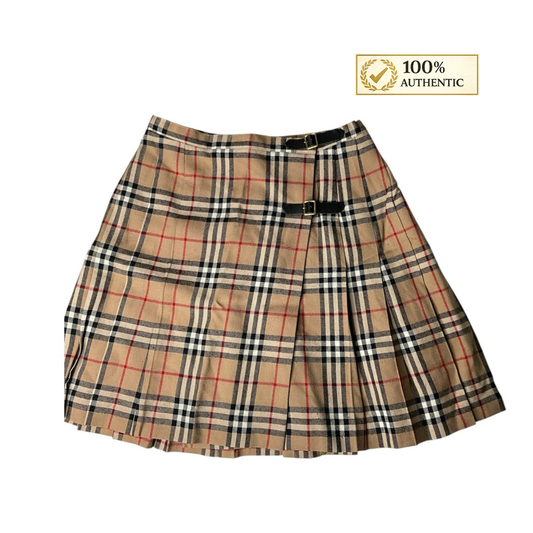 Burberry Novacheck Pleated Skirt