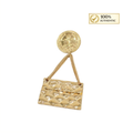 Chanel Gold Flap Brooch