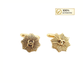 Chanel Vintage 1984 Gold-Plated CC Logo Cufflinks