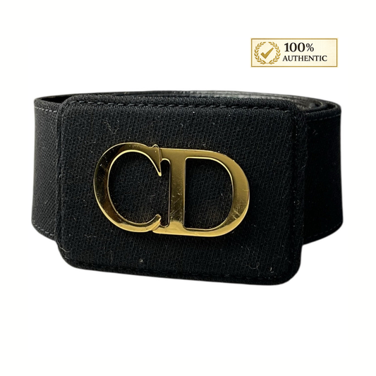 Christian Dior Leather and Cloth Belt