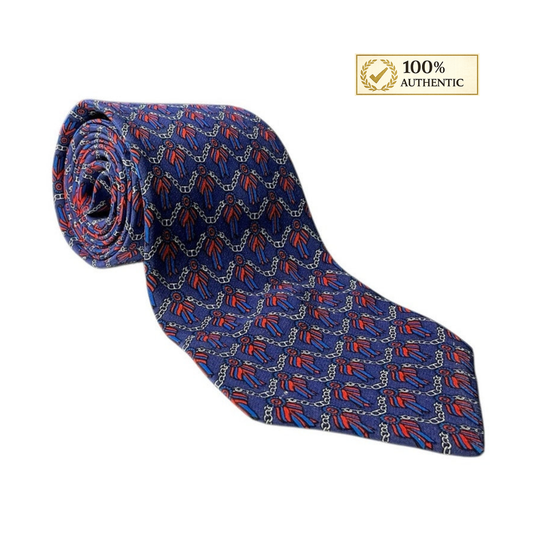 Elegant Hermes Silk Tie