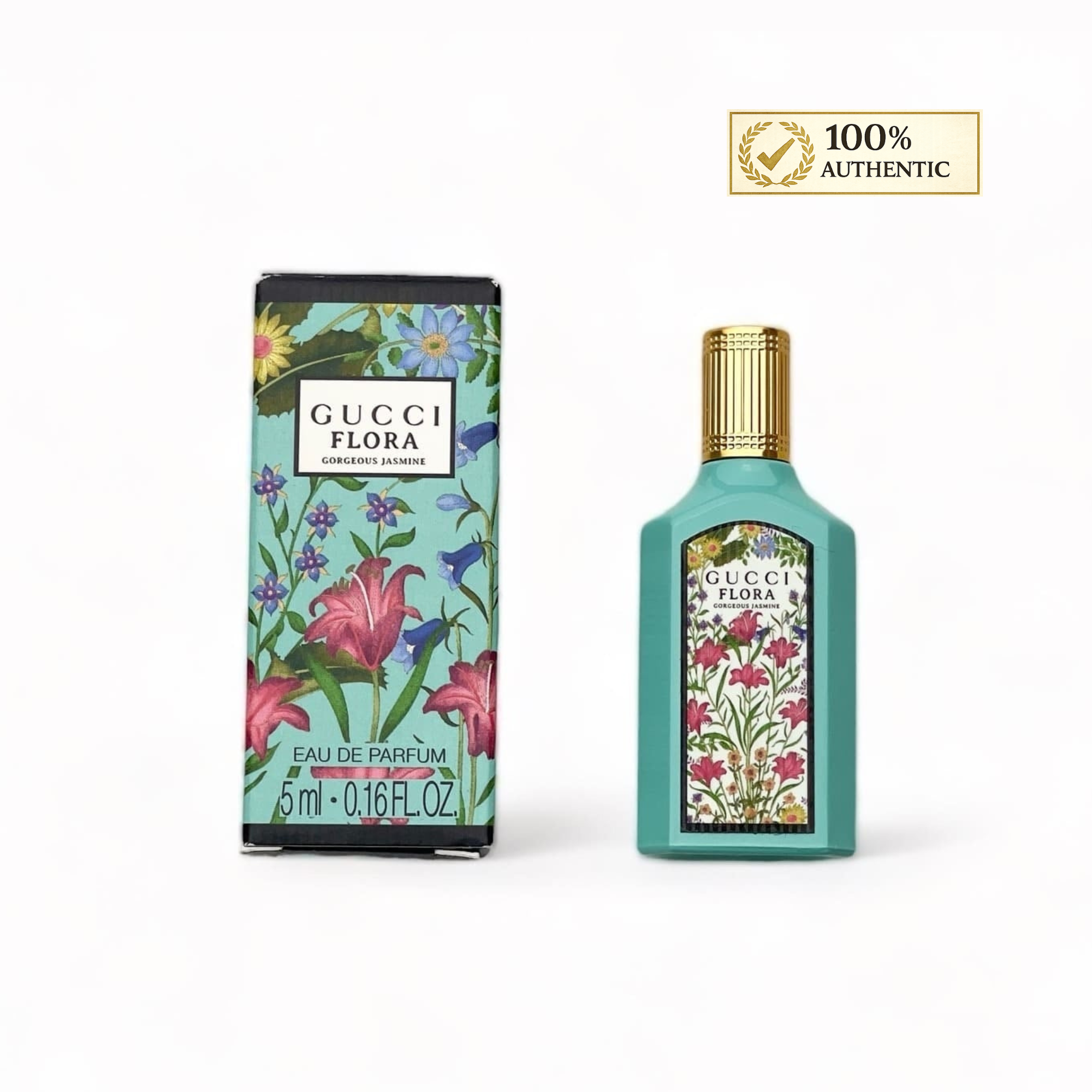 ✔️Gucci Flora Gorgeous Jasmine – Eau de Parfum – 5ml / 0.16 fl oz Travel Size