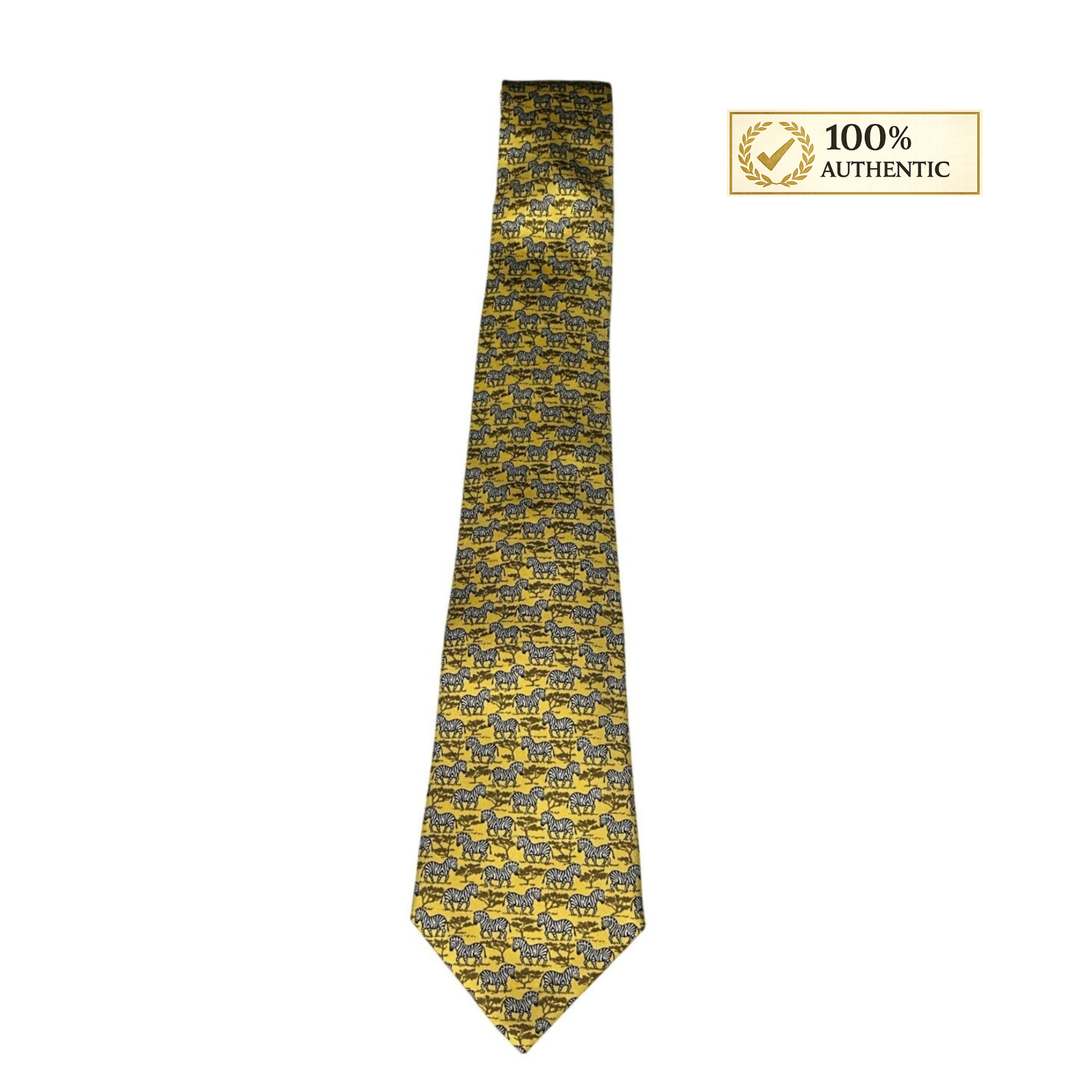 Hermes Animal Print Tie