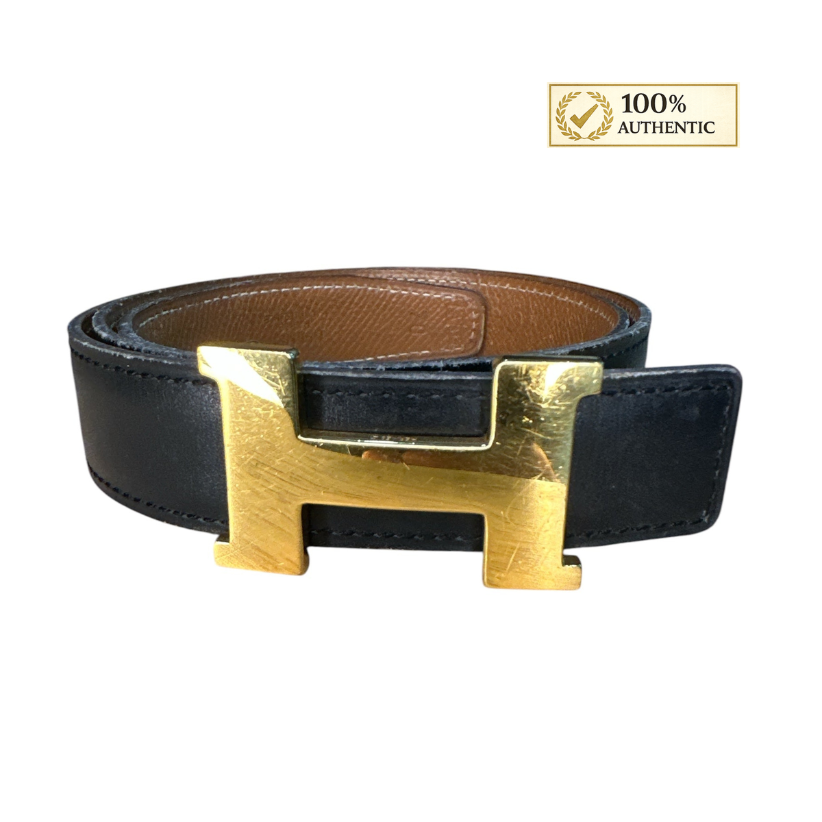 Reversible Black & Brown Leather Belt