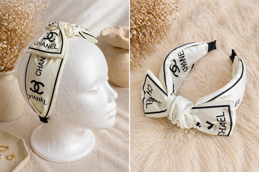 Headband Logo Print Pattern Hair Accessory