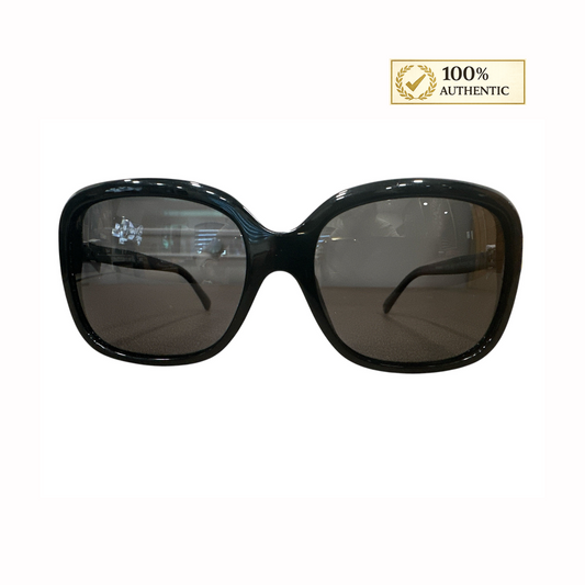 Chanel CC White Bows on Side Sunglasses