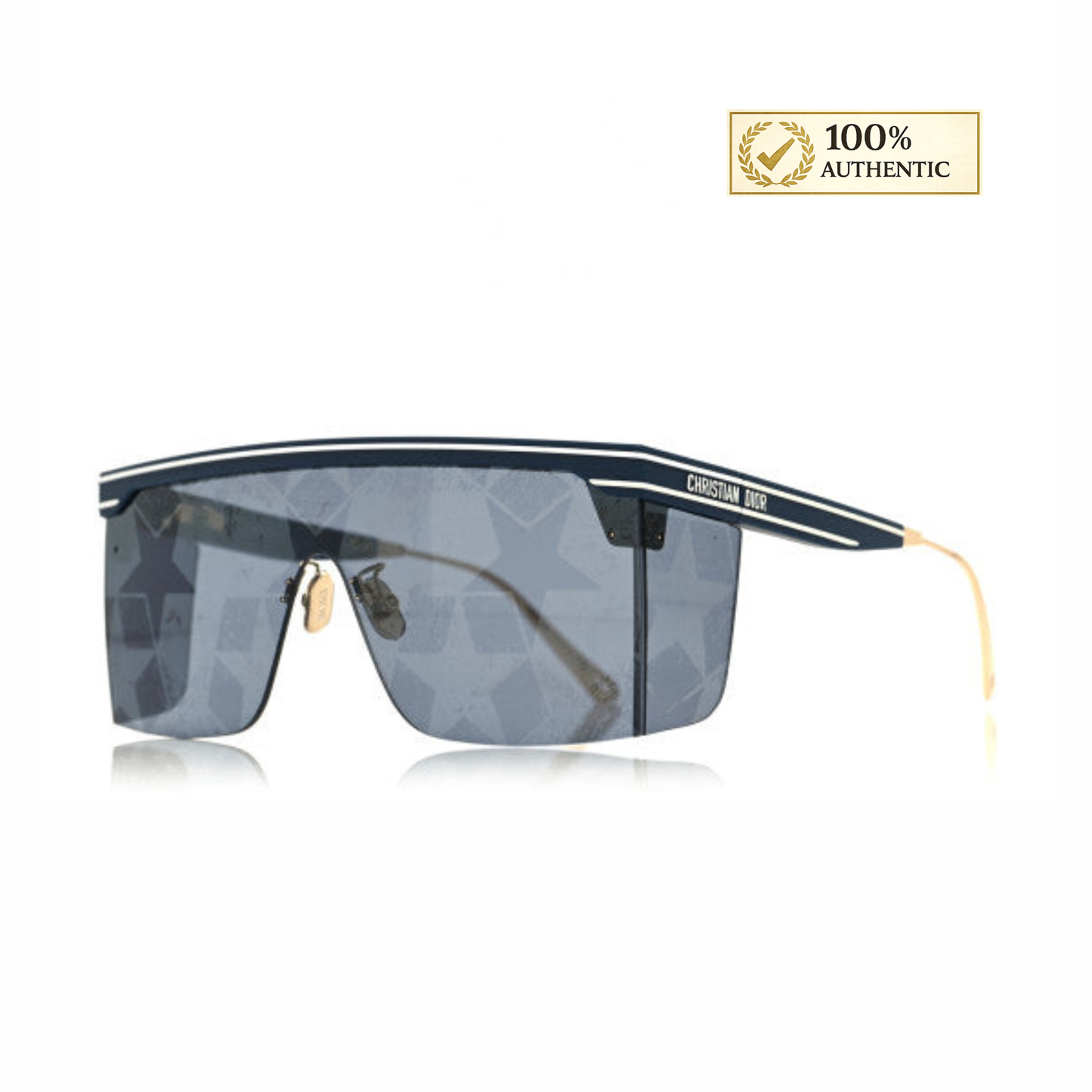 Christian Dior  Geometric Diorclub M1U Mask Sunglasses Matte Blue
