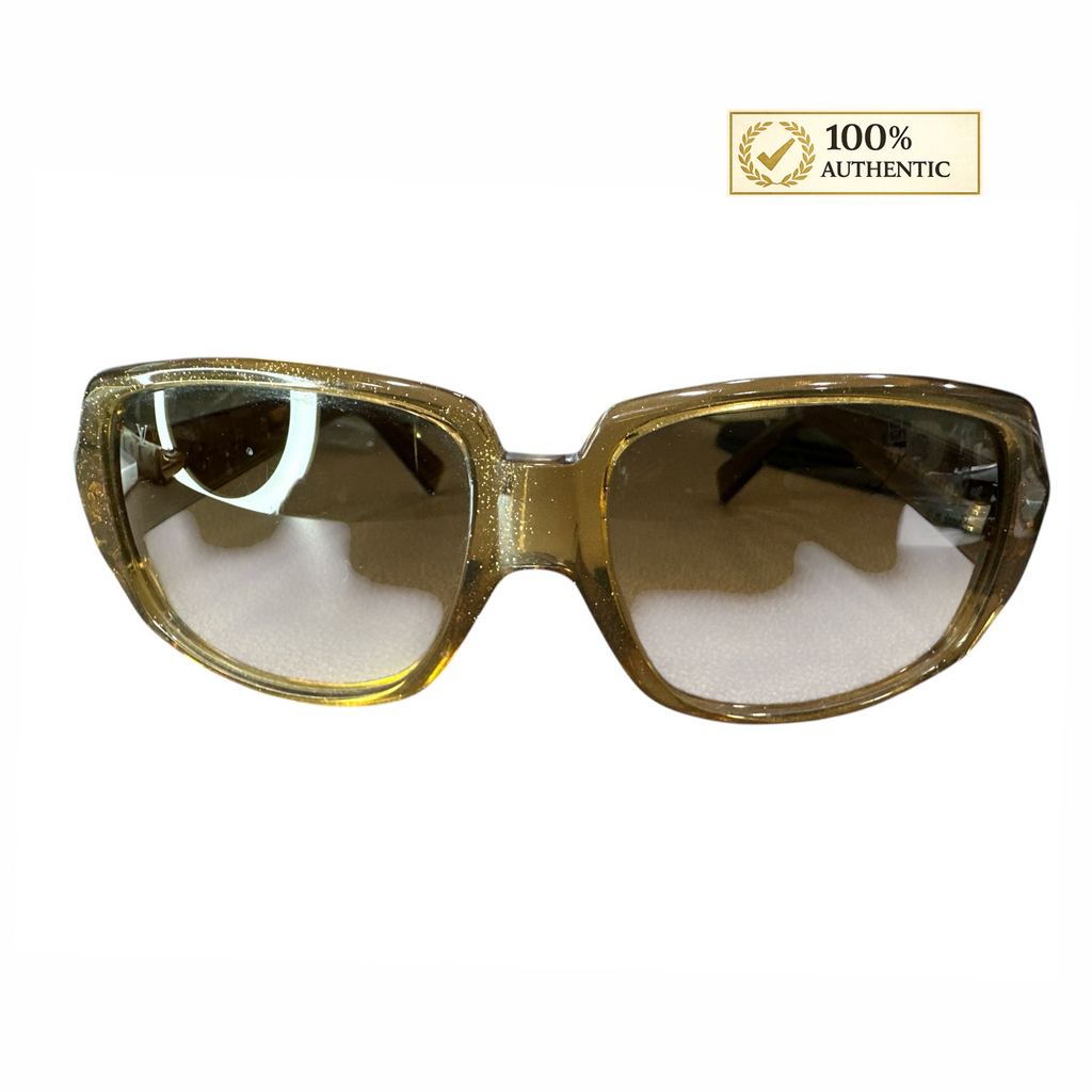 Louis Vuitton Brown Glitter Sunglasses