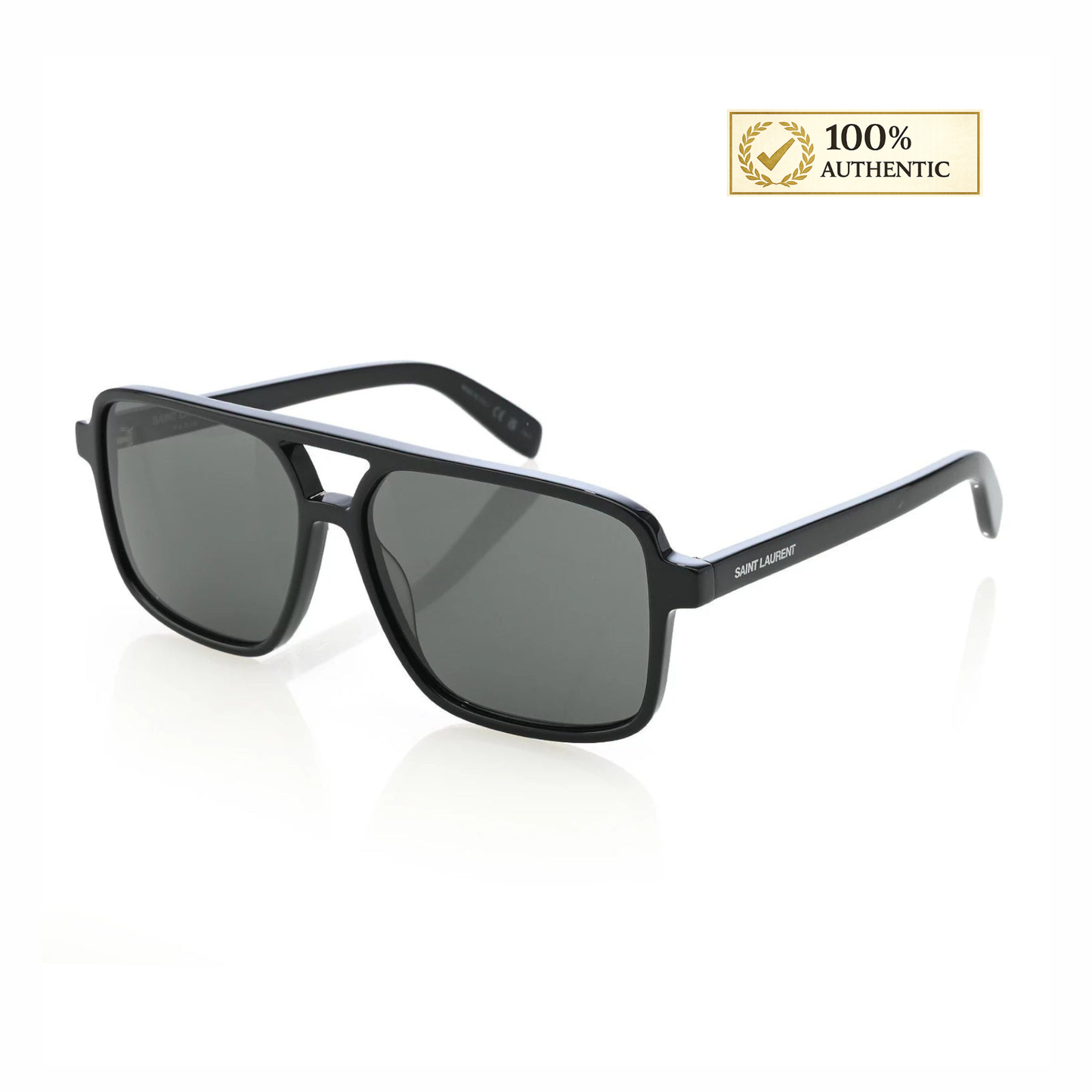 Saint Laurent 58mm Square Aviator Frame Sunglasses