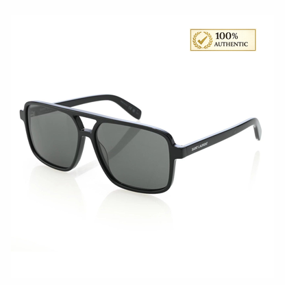 Saint Laurent 58mm Square Aviator Frame Sunglasses