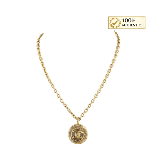 Chanel Sunburst CC Necklace
