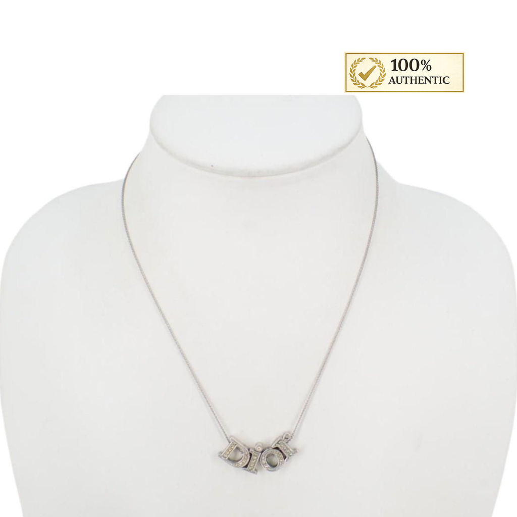 Dior Crystal Letters Necklace