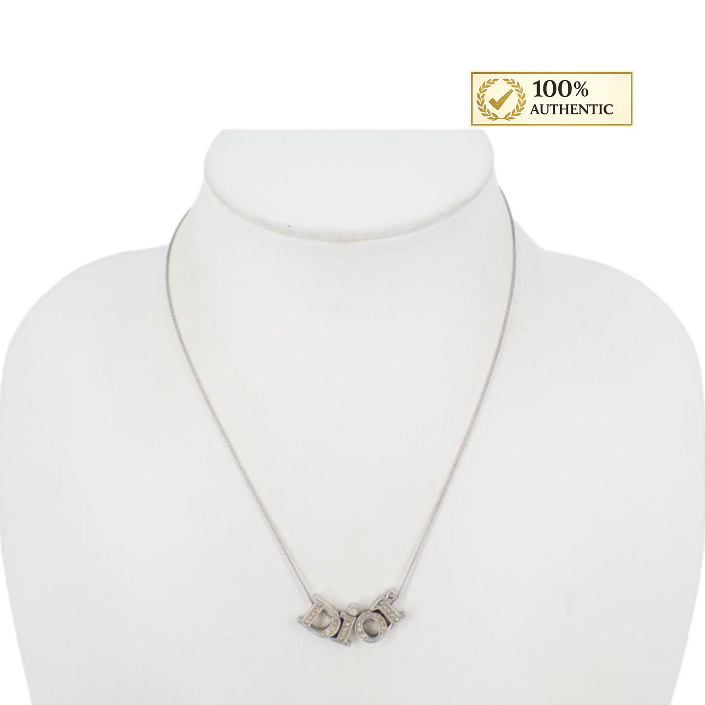 Dior Crystal Letters Necklace