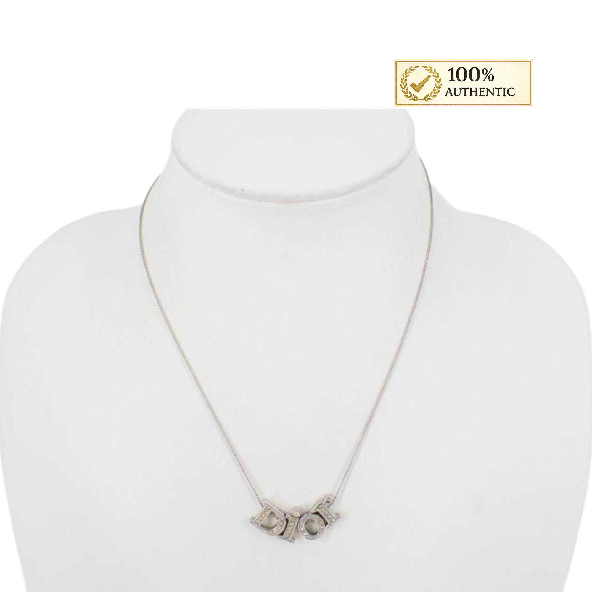 Dior Crystal Letters Necklace