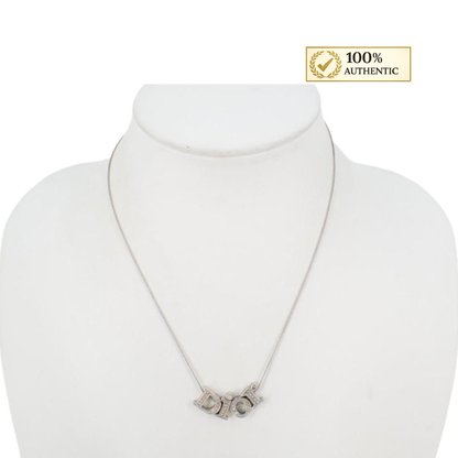 Dior Crystal Letters Necklace
