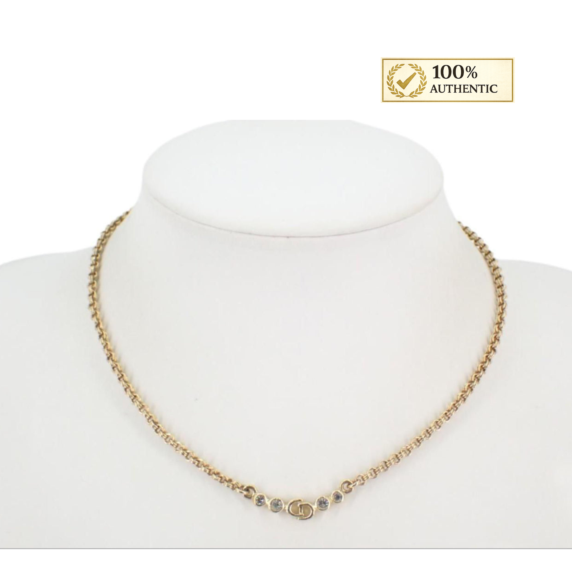 Dior Gold Logo Necklace