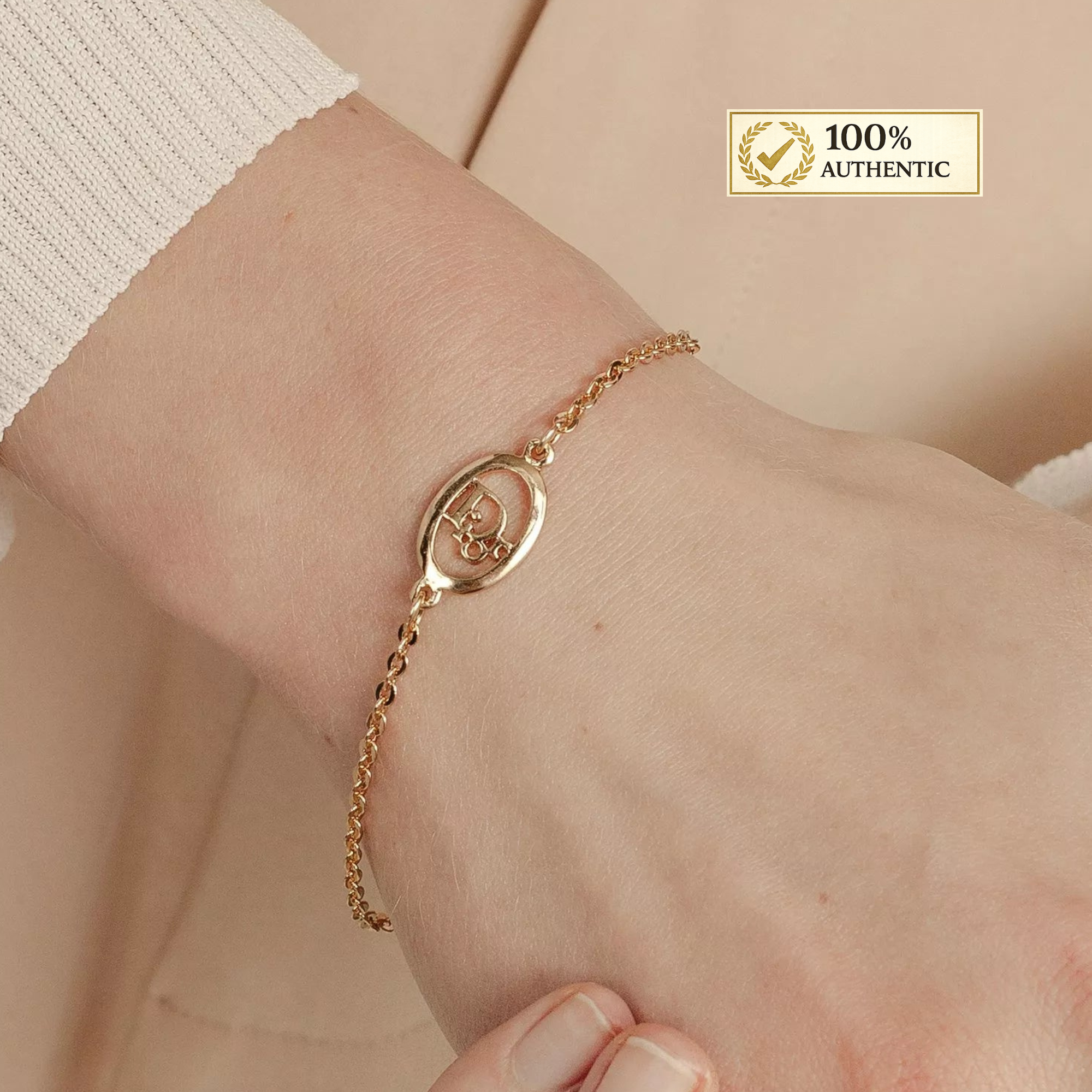 Dior Oval Logo Bracelet