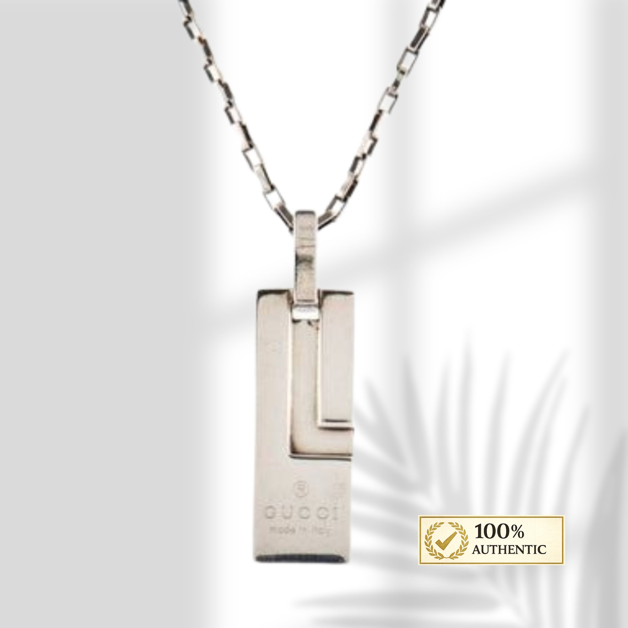 Gucci G Plate Necklace