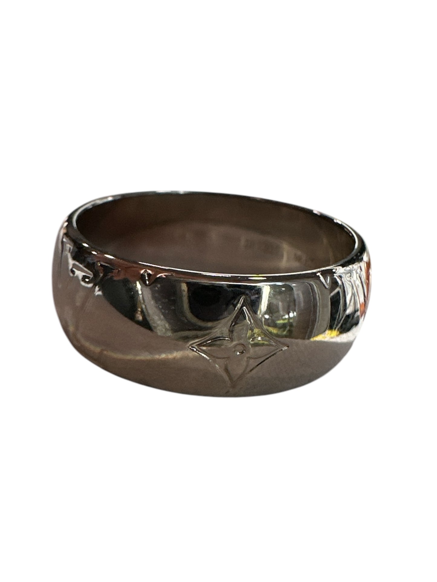 Louis Vuitton Zamac Palladium Monogram Ring M Silver - Clairely Amazing