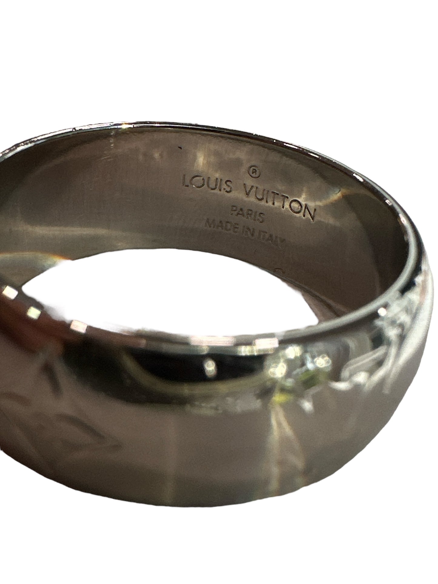 Louis Vuitton Zamac Palladium Monogram Ring M Silver - Clairely Amazing
