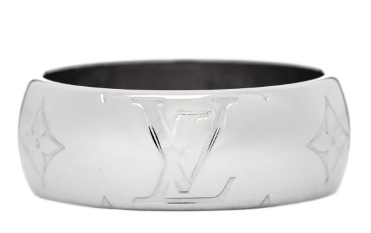 Louis Vuitton Zamac Palladium Monogram Ring M Silver - Clairely Amazing