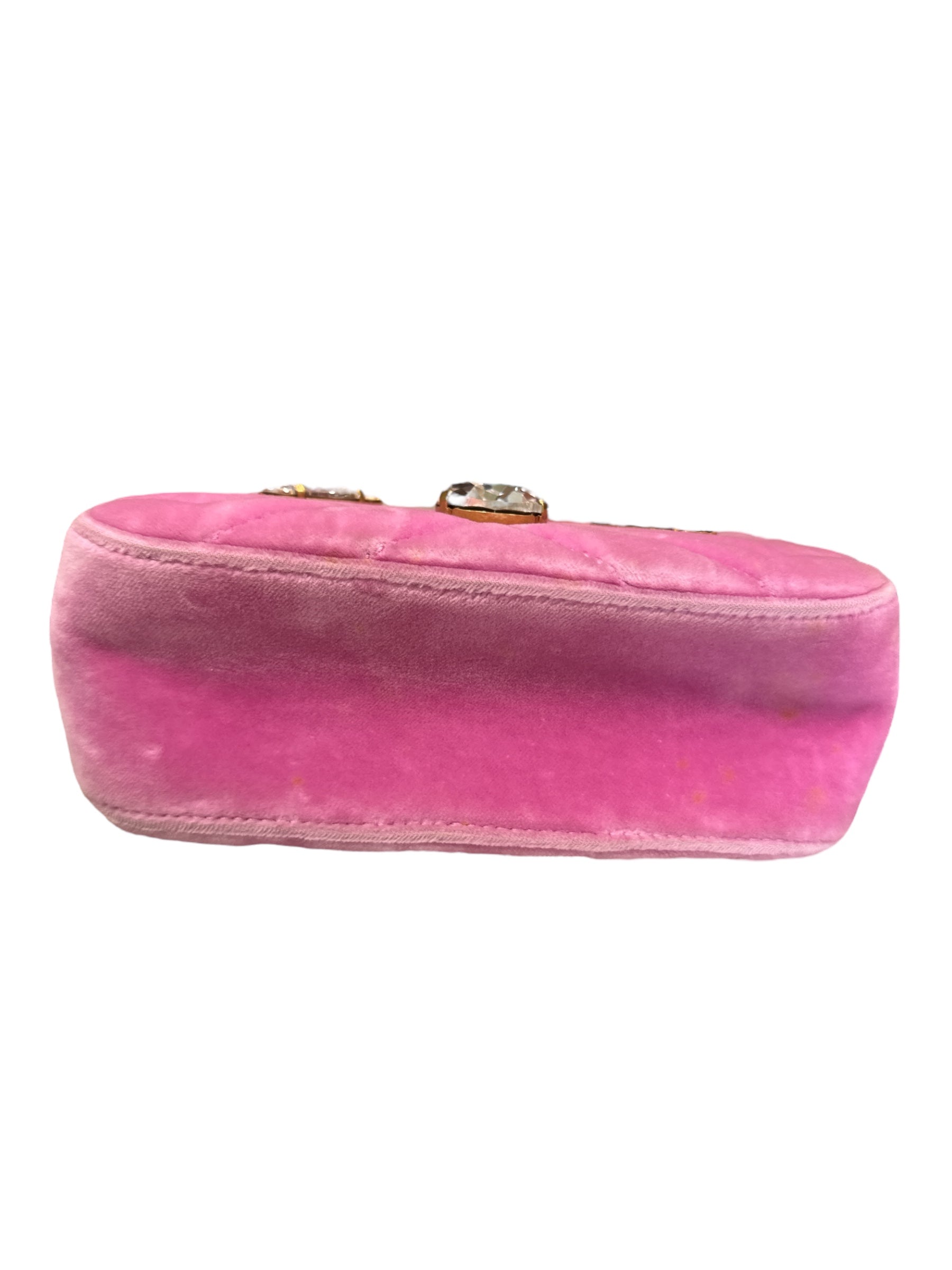 Gucci
Velvet Mini GG Marmont Marquise Crystals Matelasse Shoulder Bag - Clairely Amazing