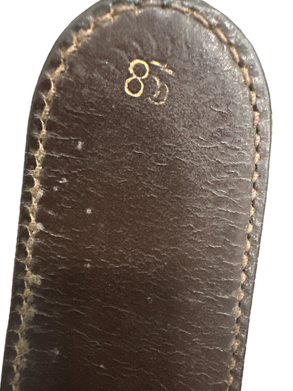 Gucci Gold G Leather Belt