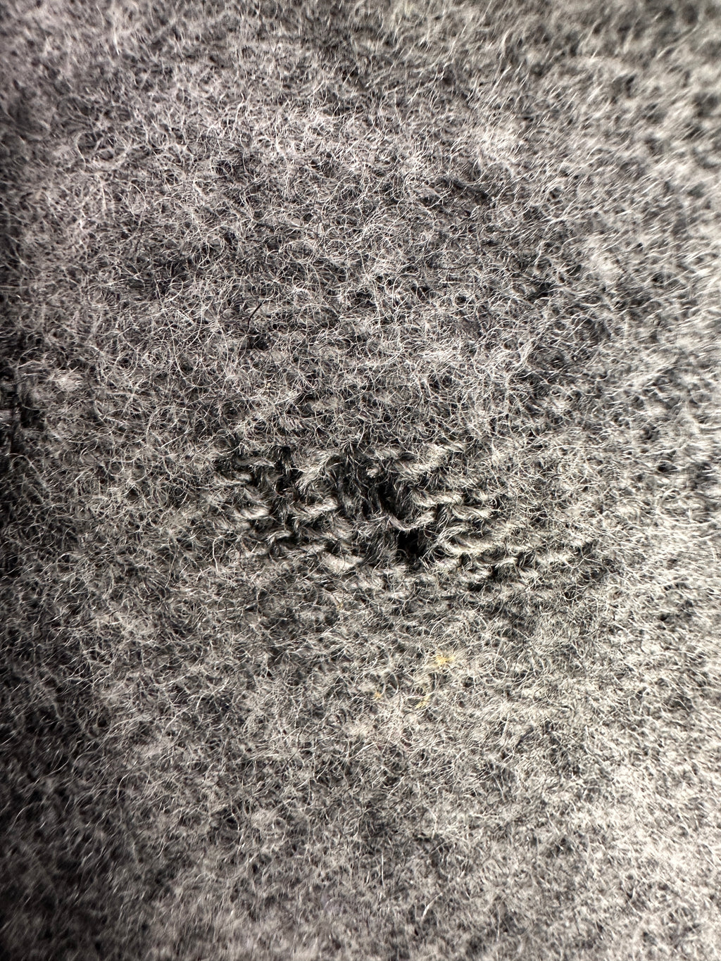 Fendi Gray Wool Scarf