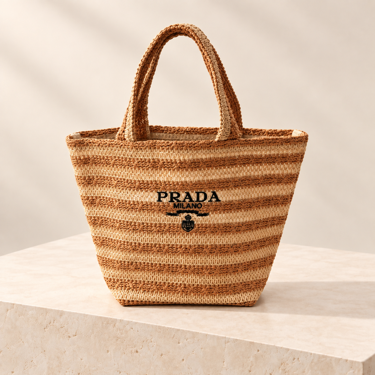 Striped Woven GWP Tote Bag – Two Colors