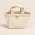 Ivory Canvas Mini Tote – Gold Logo GWP