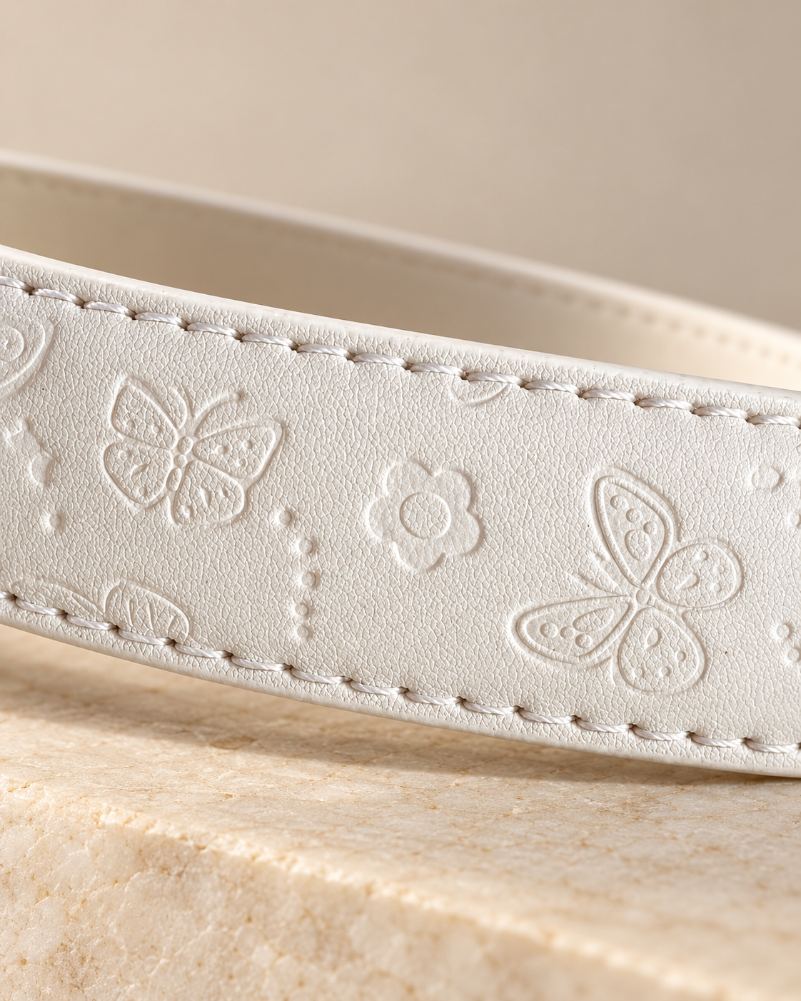 Luxe Embossed Butterfly Fashion Belt
