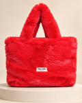 Miu Miu GWP Plush Faux Fur Tote Bag – Pink or Red