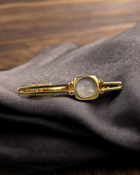 CELINE Mother Pearl Tie Clip - Clairely Amazing