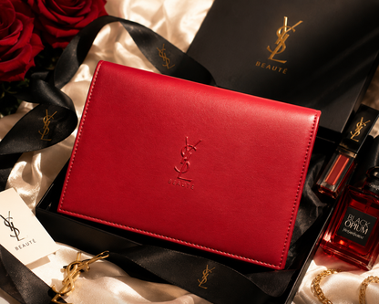 YSL Beauté Red Cosmetic Clutch Pouch GWP